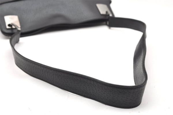 Authentic GUCCI Shoulder Cross Body Bag Nylon Leather 0013307 Black  4521K