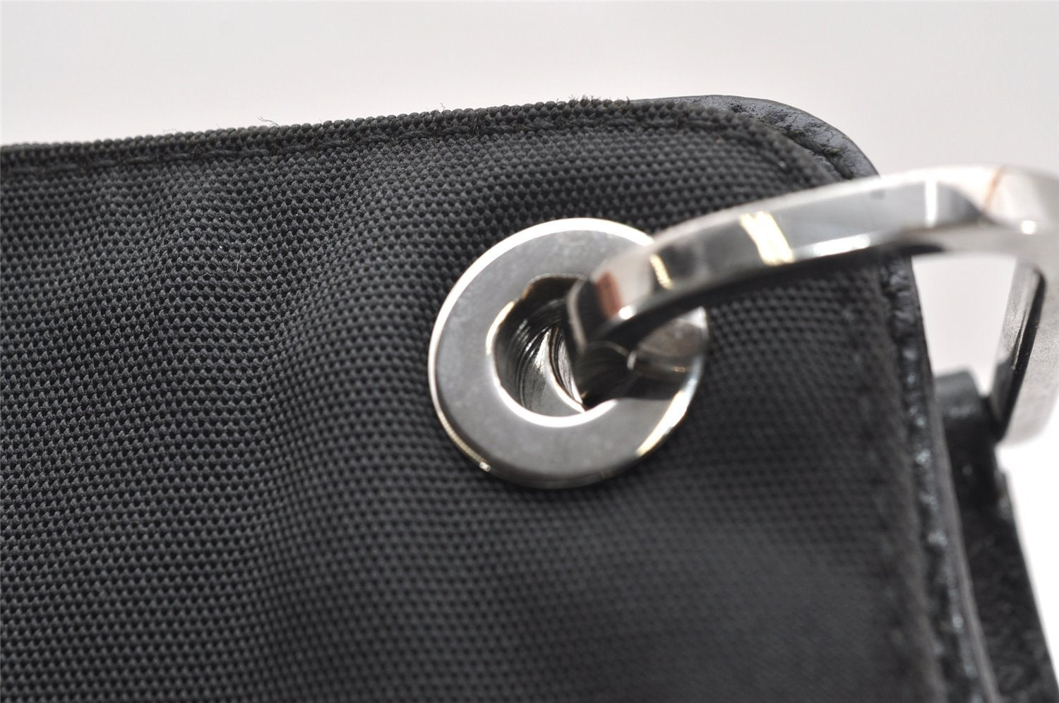 Authentic GUCCI Shoulder Cross Body Bag Nylon Leather 0013307 Black  4521K