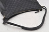 Authentic GUCCI Shoulder Hand Bag Purse GG Canvas Leather 0013766 Black 4523K