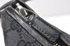 Authentic GUCCI Shoulder Hand Bag Purse GG Canvas Leather 0013766 Black 4523K