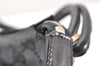 Authentic GUCCI Shoulder Hand Bag Purse GG Canvas Leather 0013766 Black 4523K