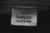 Authentic GUCCI Shoulder Hand Bag Purse GG Canvas Leather 0013766 Black 4523K