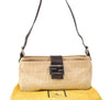 Authentic FENDI Vintage Zucca Shoulder Hand Bag Purse Canvas Leather Beige 4524K