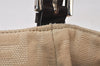 Authentic FENDI Vintage Zucca Shoulder Hand Bag Purse Canvas Leather Beige 4524K