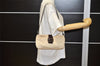 Authentic FENDI Vintage Zucca Shoulder Hand Bag Purse Canvas Leather Beige 4524K