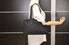 Authentic PRADA Vintage Nylon Tessuto Leather Shoulder Hand Bag Black 4526J