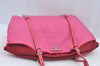 Authentic PRADA Nylon Tessuto Leather Shoulder Tote Bag Pink 4526K