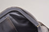 Authentic PRADA Vintage Leather Nappa Satin Hand Bag Purse Brown Purple 4527J