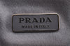 Authentic PRADA Vintage Leather Nappa Satin Hand Bag Purse Brown Purple 4527J