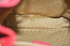 Authentic GUCCI Vintage Bamboo Drawstring Backpack Suede Leather Red 4527K