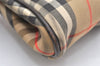 Authentic Burberrys Nova Check Shoulder Bag Canvas Leather Beige Junk 4529K