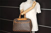 Authentic Louis Vuitton Monogram Deauville Hand Bag M47270 LV 4530I
