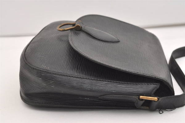 Auth Louis Vuitton Epi Saint Cloud GM Shoulder Cross Bag M52192 Black Junk 4530J