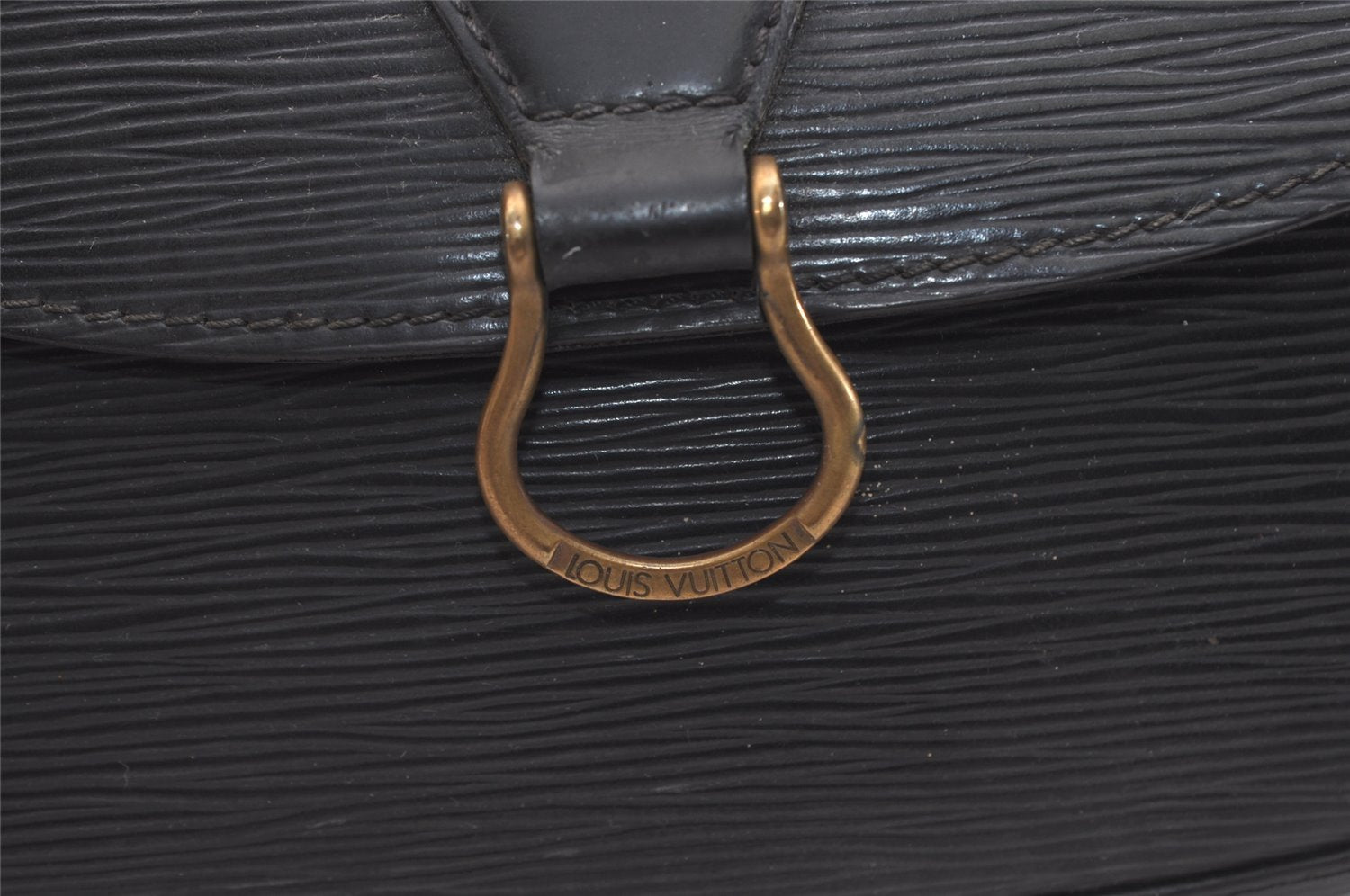 Auth Louis Vuitton Epi Saint Cloud GM Shoulder Cross Bag M52192 Black Junk 4530J