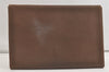 Authentic GUCCI Vintage Clutch Documents PC Case Leather Brown 4530K