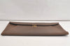 Authentic GUCCI Vintage Clutch Documents PC Case Leather Brown 4530K