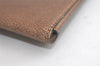 Authentic GUCCI Vintage Clutch Documents PC Case Leather Brown 4530K