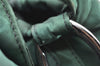 Authentic Christian Dior Maris Pearl Shoulder Hand Bag Purse Nylon Green 4531K