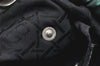 Authentic Christian Dior Maris Pearl Shoulder Hand Bag Purse Nylon Green 4531K