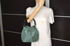 Authentic Christian Dior Maris Pearl Shoulder Hand Bag Purse Nylon Green 4531K