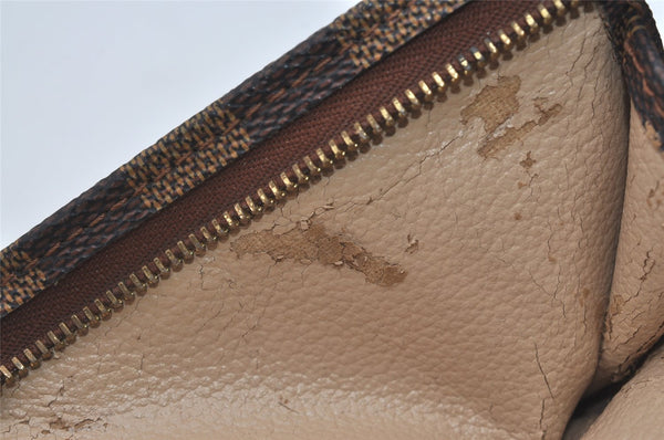 Authentic Louis Vuitton Damier Poche Toilette 26 Pouch N47543 LV Junk 4532I