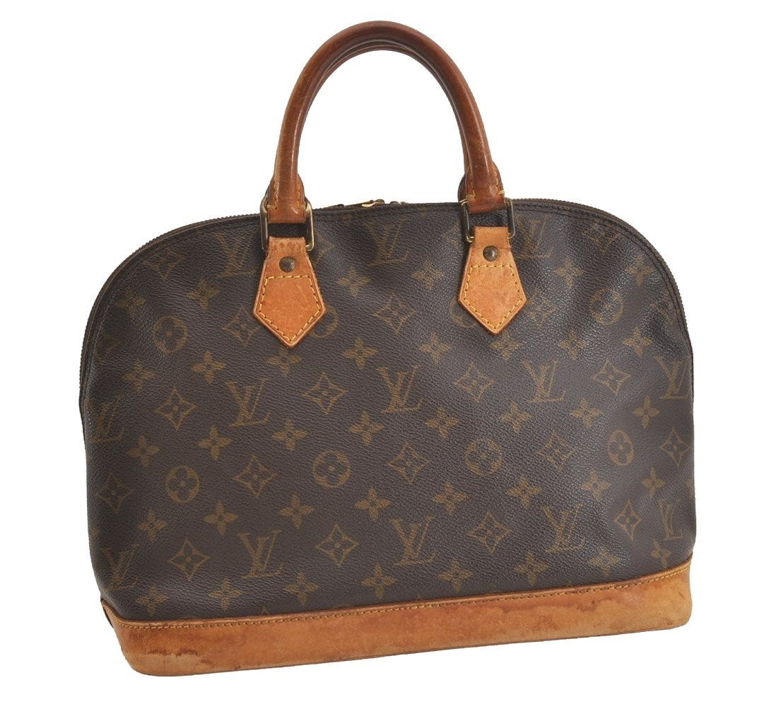 Authentic Louis Vuitton Monogram Alma Hand Bag Purse M51130 LV 4532J