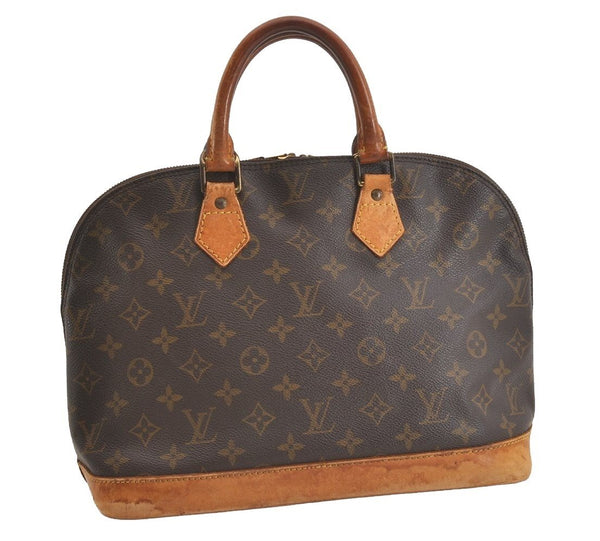 Authentic Louis Vuitton Monogram Alma Hand Bag Purse M51130 LV 4532J