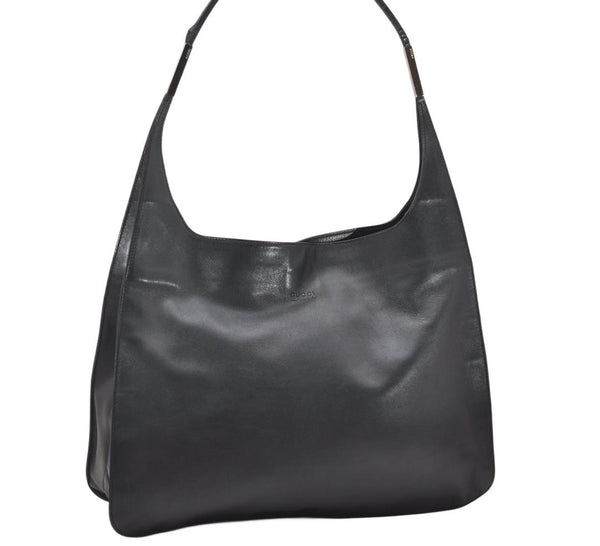 Authentic GUCCI Vintage Shoulder Hand Bag Leather 0013192 Black 4532K