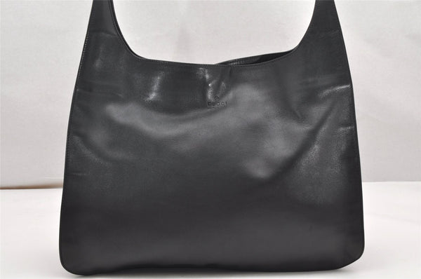 Authentic GUCCI Vintage Shoulder Hand Bag Leather 0013192 Black 4532K
