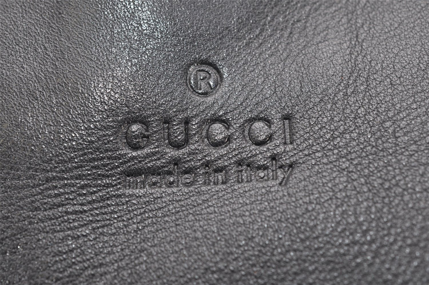Authentic GUCCI Vintage Shoulder Hand Bag Leather 0013192 Black 4532K