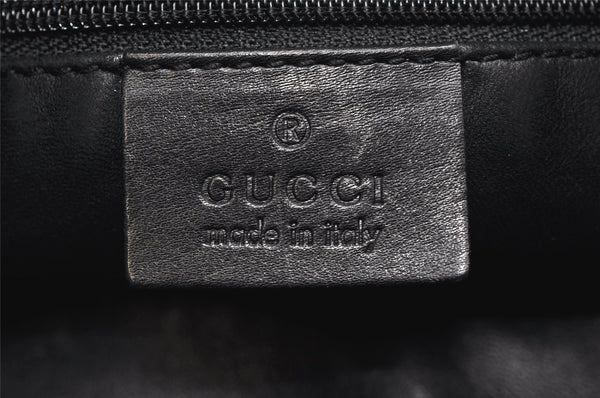 Authentic GUCCI Vintage Shoulder Hand Bag Leather 0013192 Black 4532K