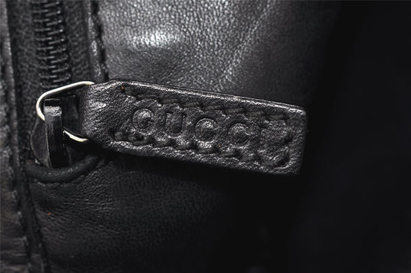 Authentic GUCCI Vintage Shoulder Hand Bag Leather 0013192 Black 4532K