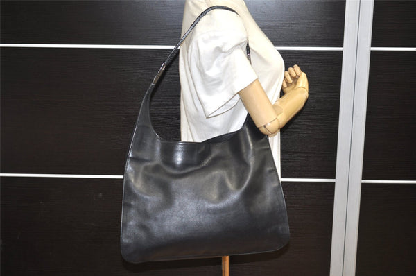 Authentic GUCCI Vintage Shoulder Hand Bag Leather 0013192 Black 4532K