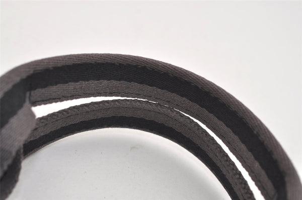 Authentic HERMES Fourre Tout MM Vintage Hand Tote Bag Canvas Black 4533J