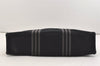 Authentic HERMES Fourre Tout MM Vintage Hand Tote Bag Canvas Black 4533J