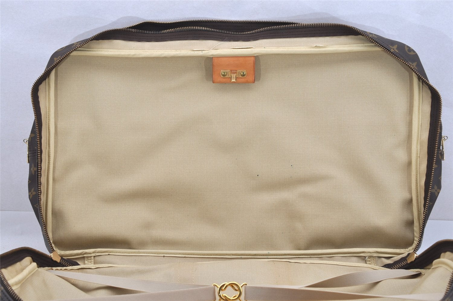 Authentic Louis Vuitton Monogram Sirius 55 Travel Boston Bag 2compartments 4535I