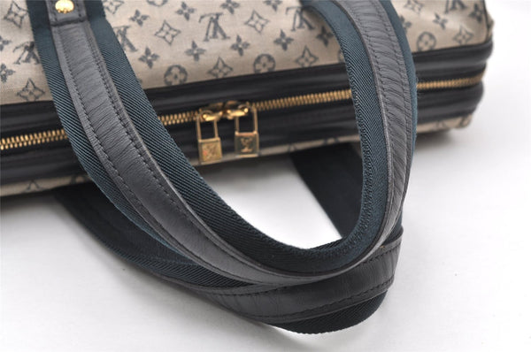 Authentic Louis Vuitton Monogram Mini Josephine GM Hand Bag Blue M92211 LV 4535K