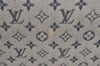 Authentic Louis Vuitton Monogram Mini Josephine GM Hand Bag Blue M92211 LV 4535K