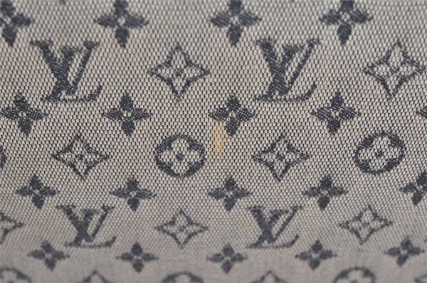 Authentic Louis Vuitton Monogram Mini Josephine GM Hand Bag Blue M92211 LV 4535K