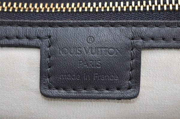 Authentic Louis Vuitton Monogram Mini Josephine GM Hand Bag Blue M92211 LV 4535K