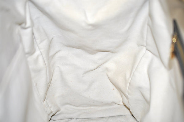 Authentic Louis Vuitton Monogram Mini Josephine GM Hand Bag Blue M92211 LV 4535K