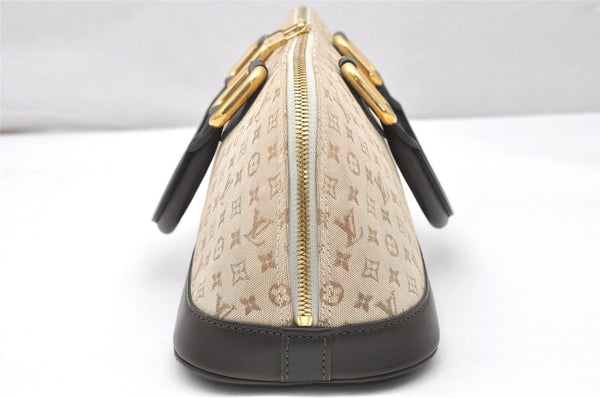 Auth Louis Vuitton Monogram Mini Alma Ron Hand Bag Khaki Beige M92206 LV 4536K
