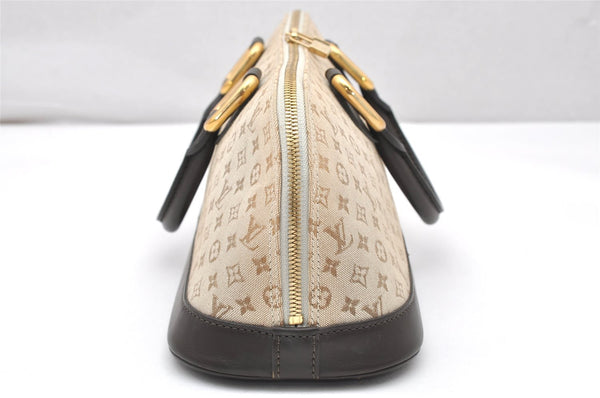 Auth Louis Vuitton Monogram Mini Alma Ron Hand Bag Khaki Beige M92206 LV 4536K