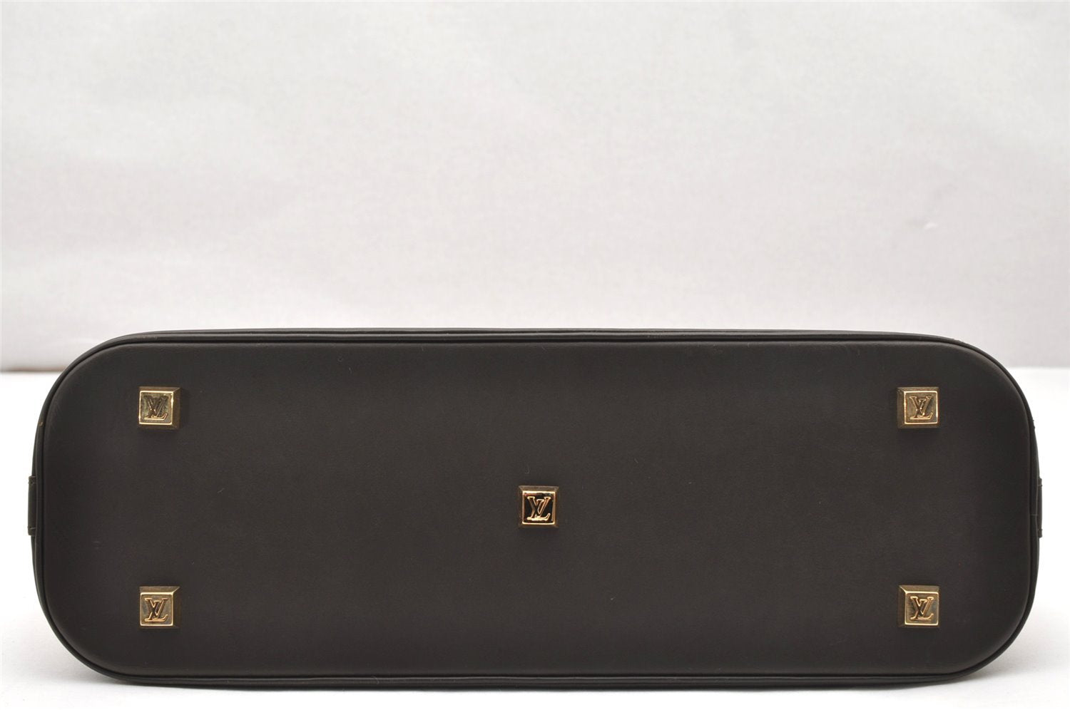 Auth Louis Vuitton Monogram Mini Alma Ron Hand Bag Khaki Beige M92206 LV 4536K