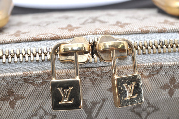 Auth Louis Vuitton Monogram Mini Alma Ron Hand Bag Khaki Beige M92206 LV 4536K