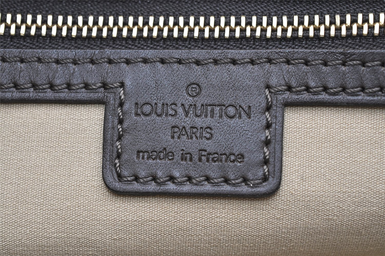 Auth Louis Vuitton Monogram Mini Alma Ron Hand Bag Khaki Beige M92206 LV 4536K