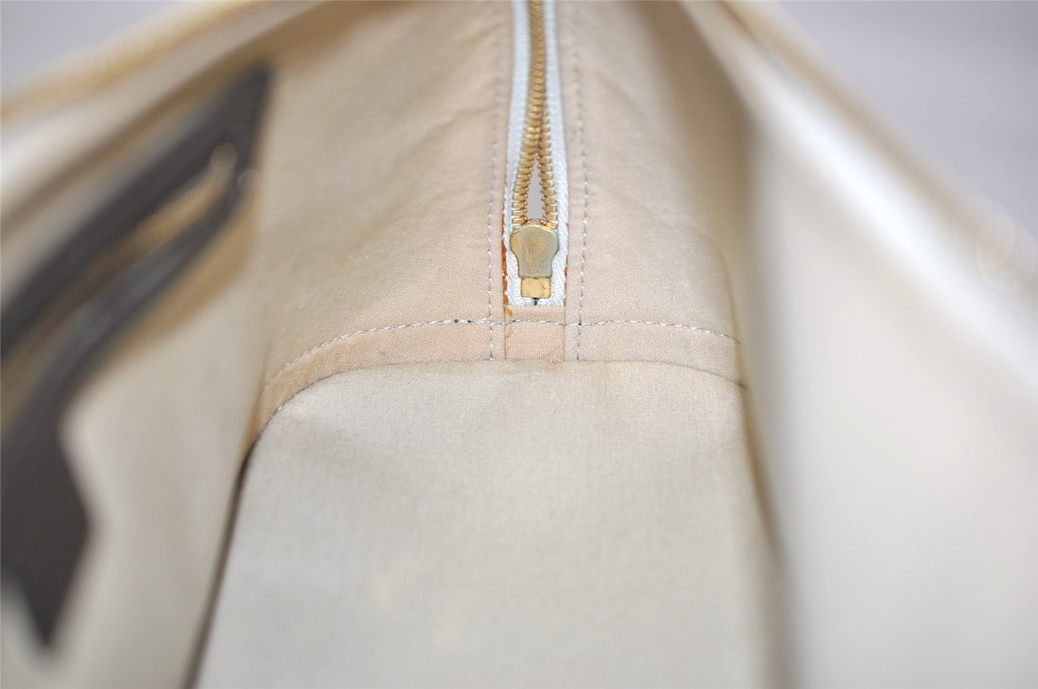 Auth Louis Vuitton Monogram Mini Alma Ron Hand Bag Khaki Beige M92206 LV 4536K