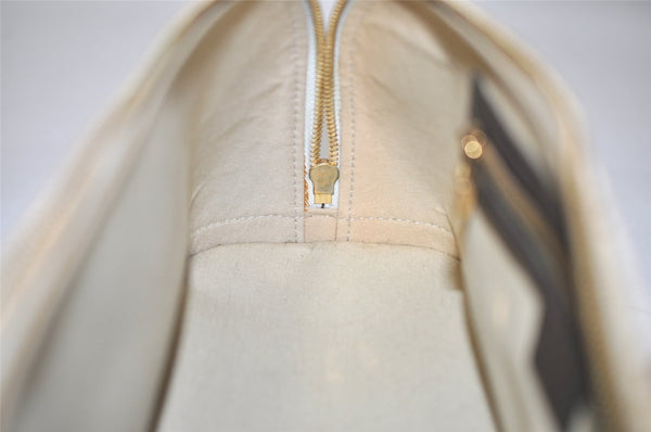 Auth Louis Vuitton Monogram Mini Alma Ron Hand Bag Khaki Beige M92206 LV 4536K