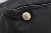 Authentic CHANEL New Travel Line Shoulder Tote Bag Nylon Leather Black 4538J