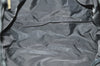 Authentic CHANEL New Travel Line Shoulder Tote Bag Nylon Leather Black 4538J